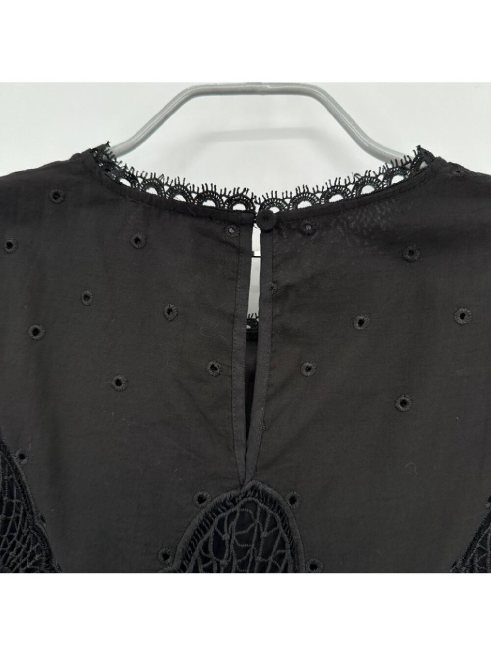 Tuckernuck Black Catalina Midi Dress size M Medium NWT Lace Crochet Long - Picture 6 of 8